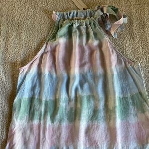 Cloth & stone halter tie neck top